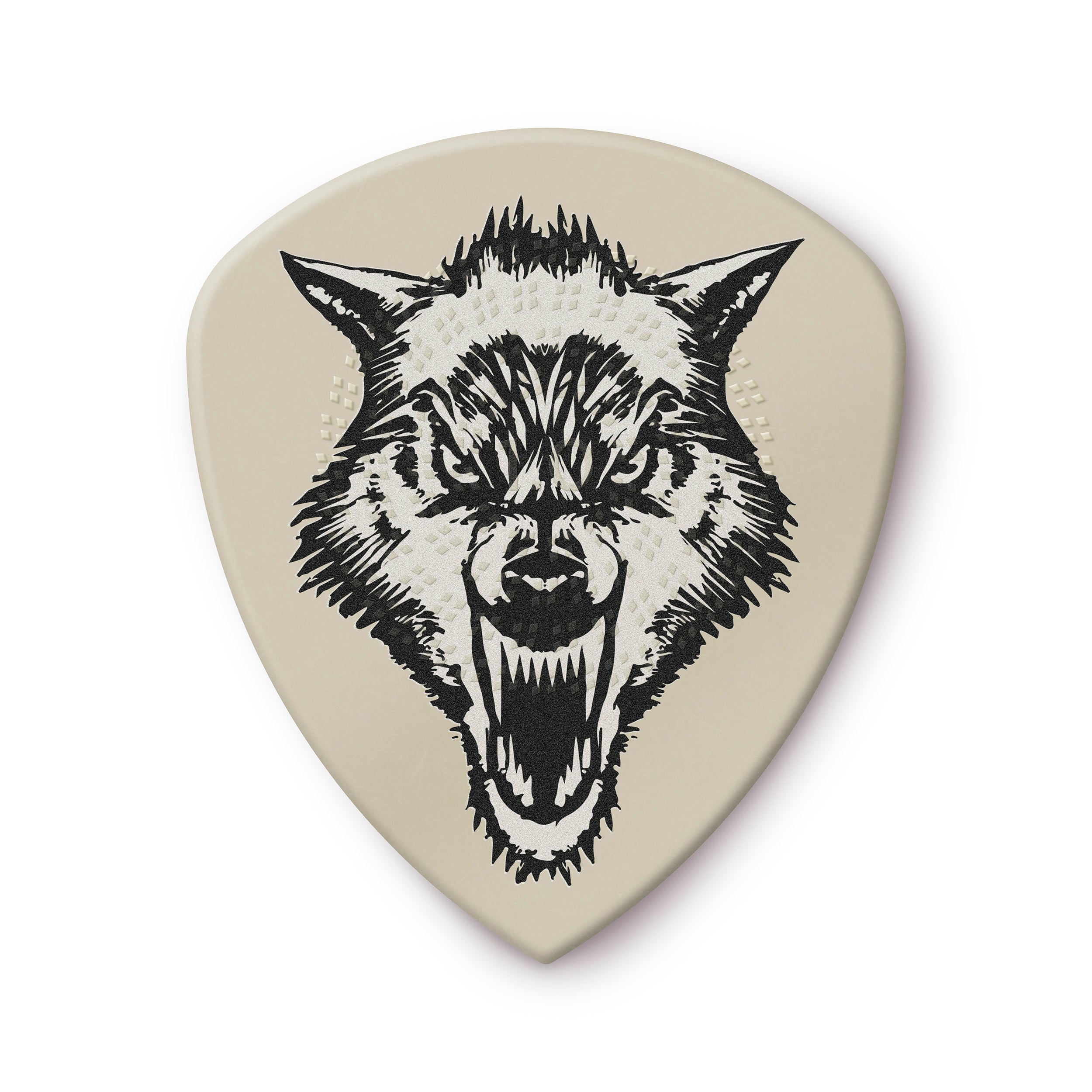 JIM DUNLOP | 10HWF | James Hetfield White Fang Custom Flow Pick. JIM DUNLOP | 10HWF | James Hetfield White Fang Custom Flow Pick.